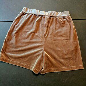 Shein Shiny Velvet Shorts with Pockets. Elastic Waist. Very Soft & Comfy.Size M.